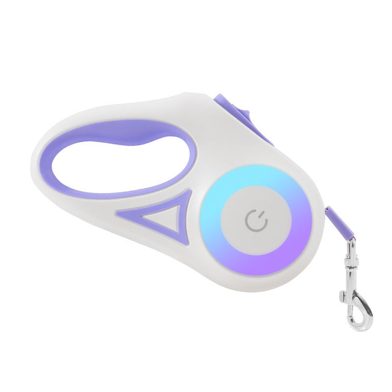 Safe Walks: Retractable Leash with Collar & Light
