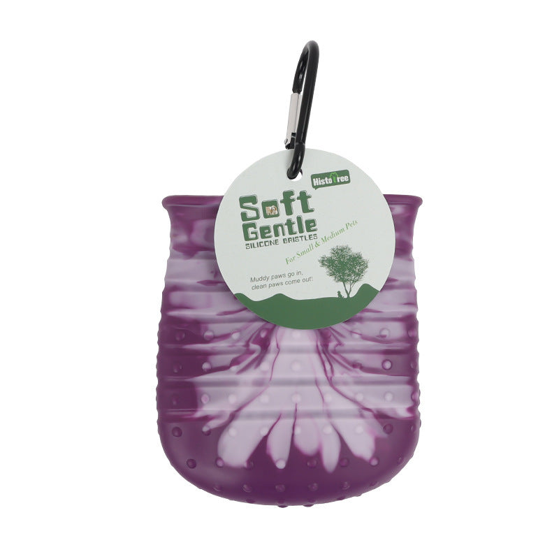 Soft Brush Paw Cleaner Cup – Quick Wash, Happy Pup
