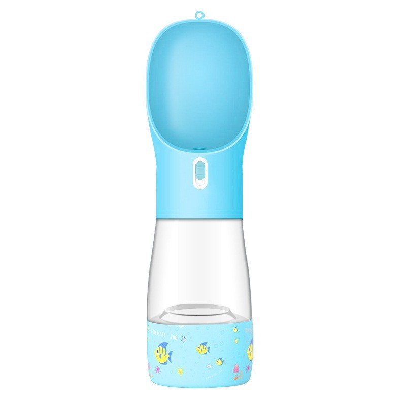 Pet Travel Water Bottle with Food and Bow