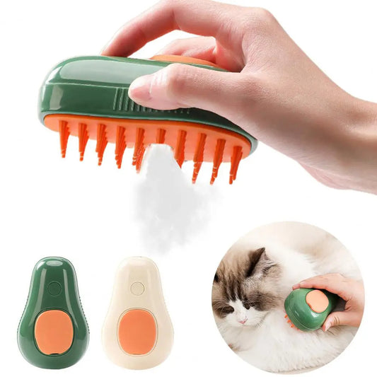 Steamy Cat Brush – Groom, Massage & Self-Clean Easily