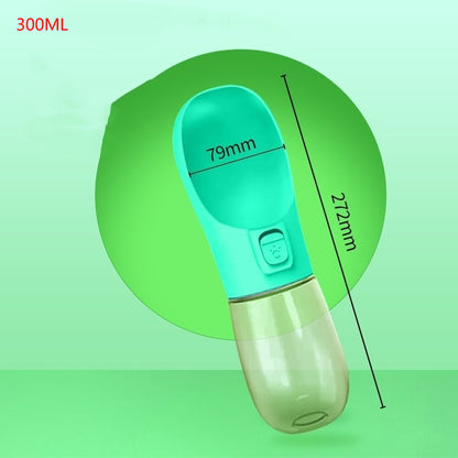 Pet Travel Water Bottle with Food and Bow