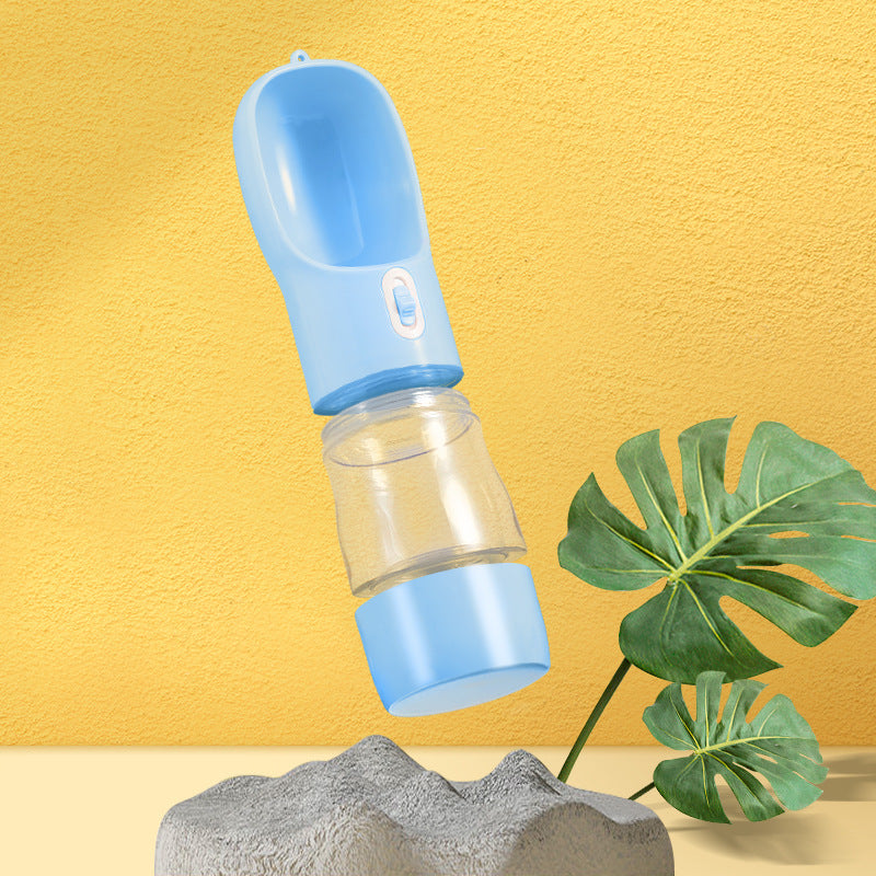 Pet Travel Water Bottle with Food and Bow