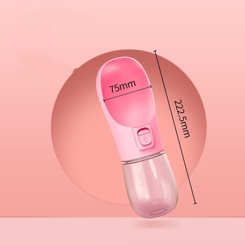 Pet Travel Water Bottle with Food and Bow