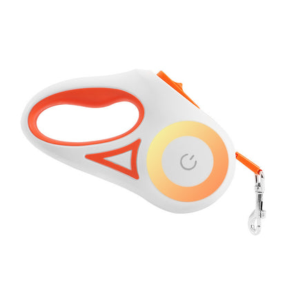 Safe Walks: Retractable Leash with Collar & Light
