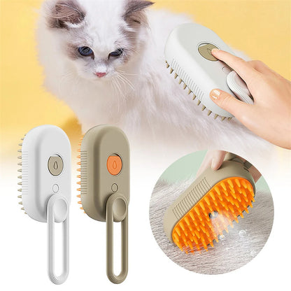 Steam Pet Brush – Groom, Massage & Remove Hair