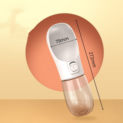 Pet Travel Water Bottle with Food and Bow