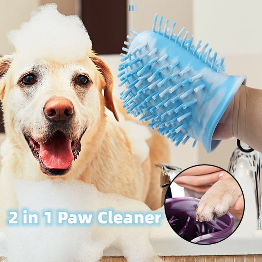 Soft Brush Paw Cleaner Cup – Quick Wash, Happy Pup