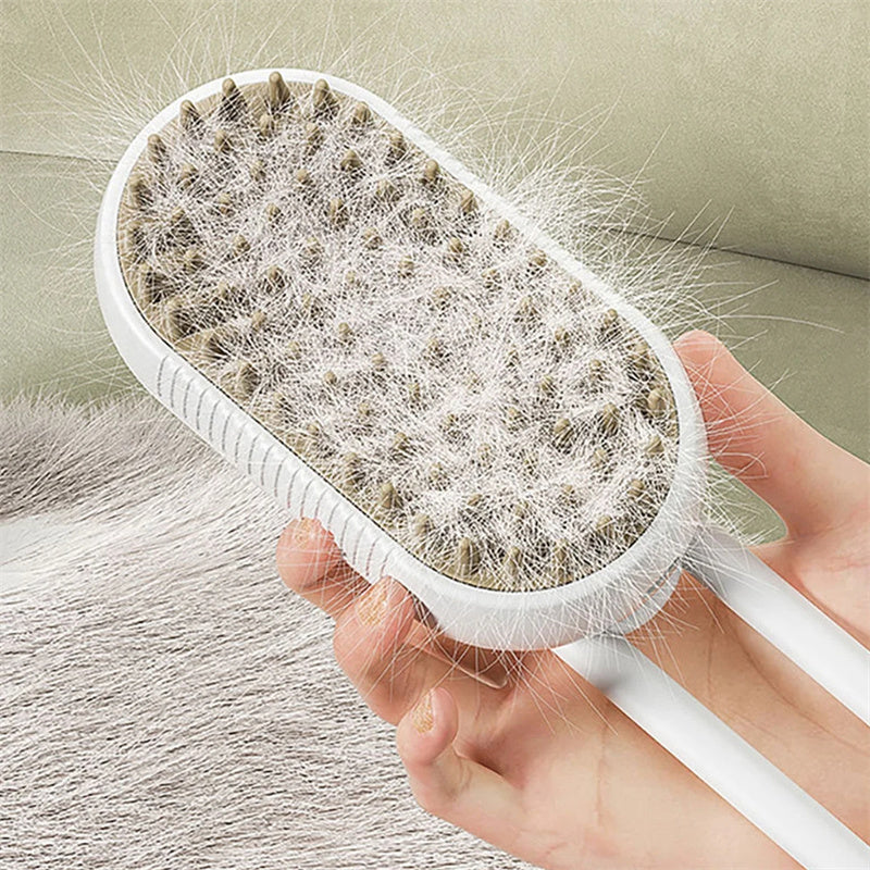 Steam Pet Brush – Groom, Massage & Remove Hair
